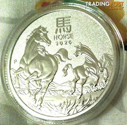 New Silver Pure Silver 9999 Round 1oz Horse Coin 2026 For Sale