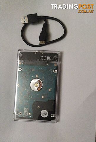 Clear External USB Hard Drive 500GB Large Backup Data Storage So Good - photo 3 of 5
