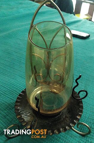 May be Rare Candle Stick Holder With Shade Very Much Like It For sale