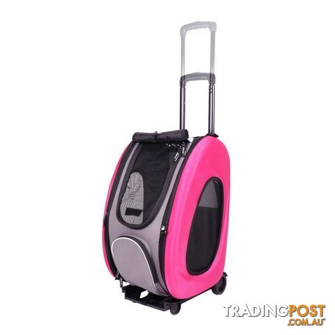 Ibiyaya 5-in-1 EVA Pet Carrier & Stroller Combo (Luxury Package) - Pink - FS1009-P - photo 4 of 6