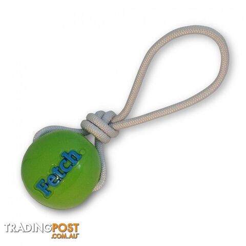 Planet Dog Orbee-Tuff Ball with Rope Green - 68733
