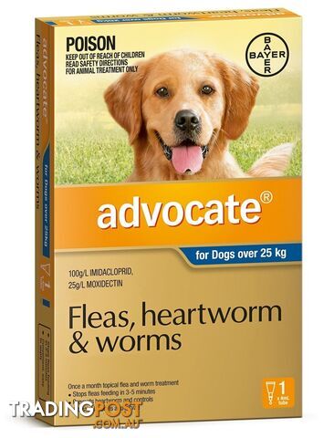 Advocate for Dogs 25kg+ (Blue) - 1 Pack - 2205878