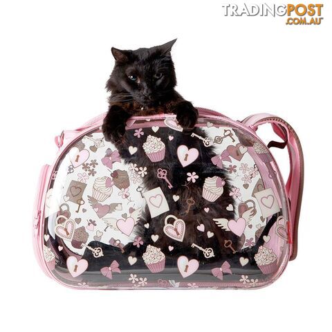 Ibiyaya Transparent Hardcase Pet Carrier - Valentine - FC1220-VT - photo 3 of 6