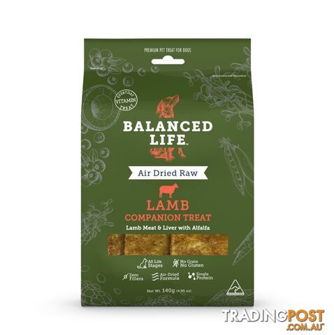 Balanced Life Companion Treats for Dogs - Lamb 140g - BLCTLD140