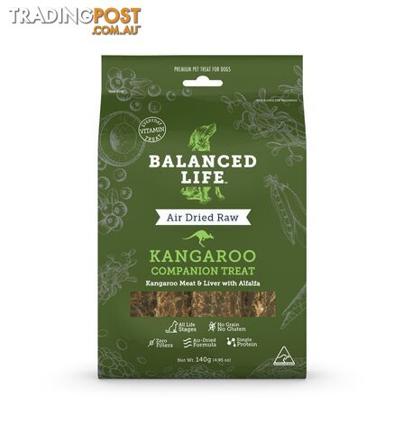 Balanced Life Companion Treats for Dogs -  Kangaroo 140g - BLCTKD140