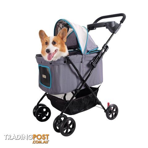 Ibiyaya Easy Stroller Pet Buggy - Simple Grey - FS1617-G - photo 3 of 6