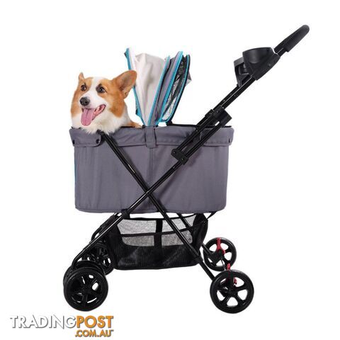 Ibiyaya Easy Stroller Pet Buggy - Simple Grey - FS1617-G - photo 5 of 6