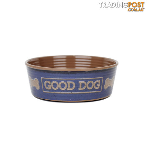 Barkley & Bella "Good Dog" Melamine Bowl - Indigo - APP503.243