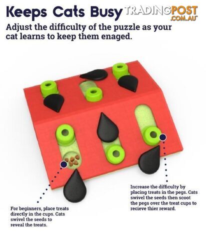 Nina Ottosson Melon Madness Cat Puzzle - Level 2 - OH-69583 - photo 4 of 5