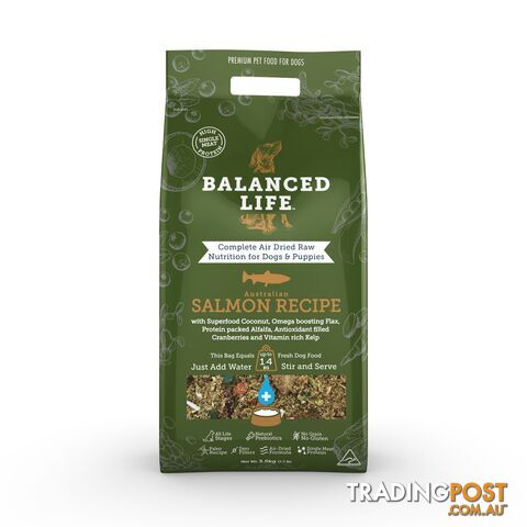 Balanced Life Salmon Air Dried Dog Food 3.5kg - BLSD3500