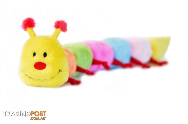 Zippy Paws Caterpillar - Large with 6 Squeakers - ZP033