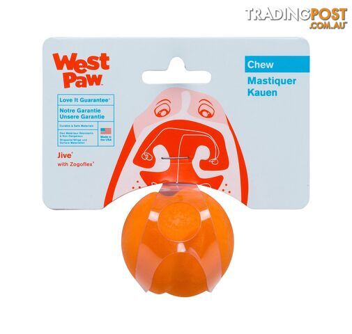 West Paw Jive Ball XS Tangarine Orange - ZG069TNG