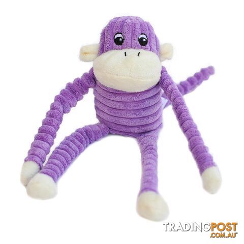 Zippy Paws Spencer the Crinkle Monkey - Purple - ZP047