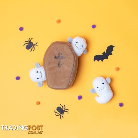 Zippy Paws Halloween Burrow - Coffin with Ghosts - ZP717