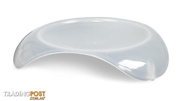Smartcat Shallow Cat Food Dish - Transparent White Large - 2004N