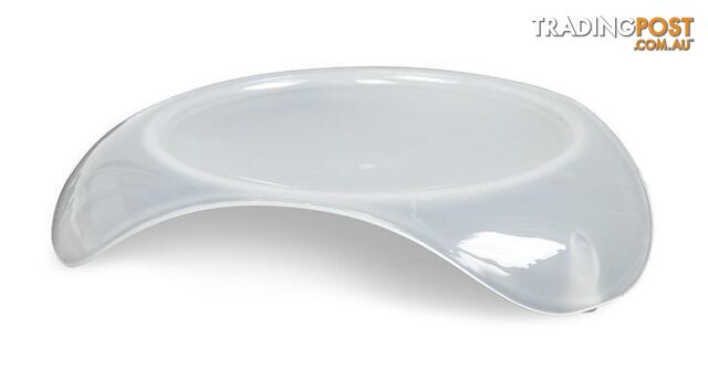 Smartcat Shallow Cat Food Dish - Transparent White Large - 2004N