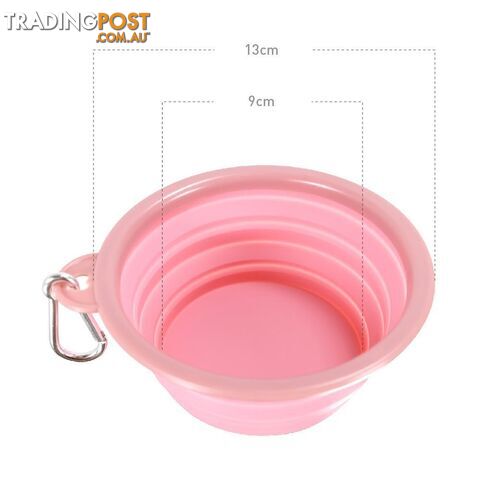 Ibiyaya Quick Bite Collapsible Travel Pet Bowl - Pink - FP0021-P - photo 4 of 6