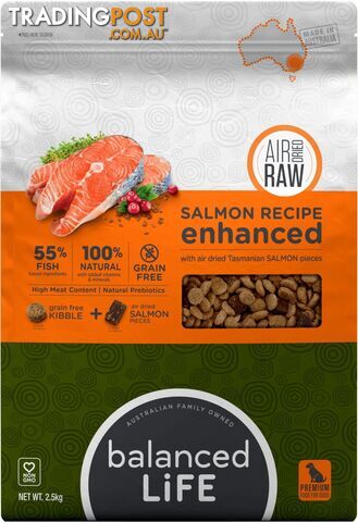 Balanced Life Enhanced Salmon Air Dried Dog Food 2.5kg - BLES25