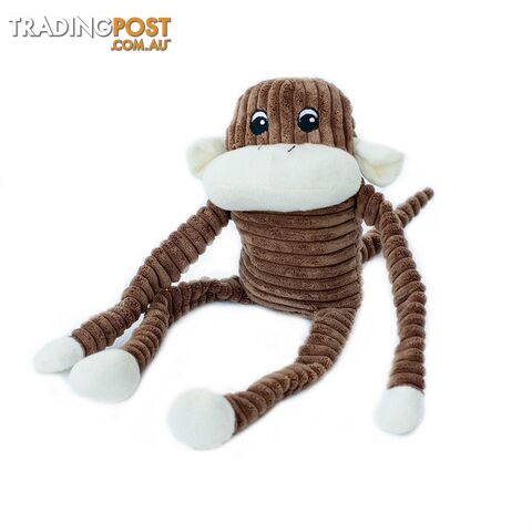 Zippy Paws Spencer the Crinkle Monkey - Brown (Large) - ZP135