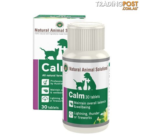 Natural Animal Solutions - Calm 30 Tablets - NASM2016