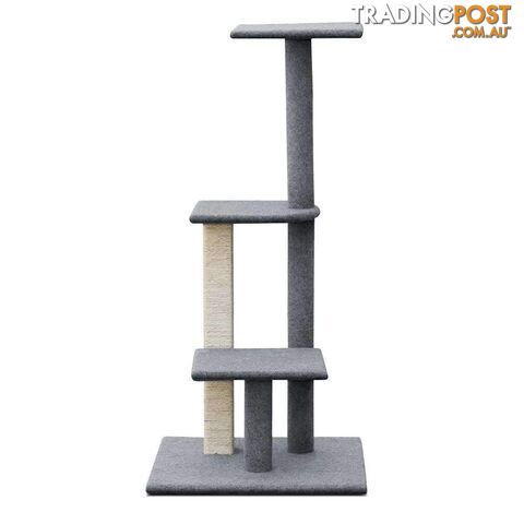 124cm Premium Deluxe Cat Scratching Tree - Grey - PET-CAT-CP001-GR - photo 4 of 6