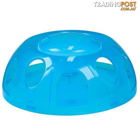 Smartcat Tiger Diner Interactive Slow Cat Bowl - Blue Plastic - 2002B