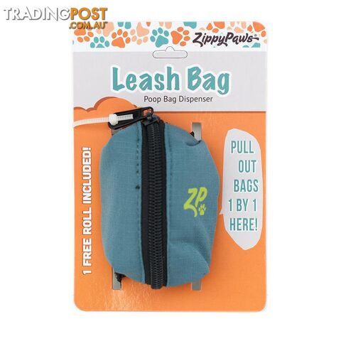 Zippy Paws Adventure Leash Bag - Forest Green - ZP489