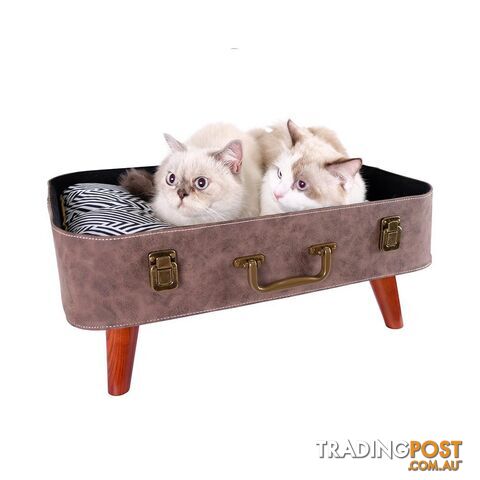 Ibiyaya Vintage Retro Suitcase Pet Bed - FB1702-BR - photo 5 of 6