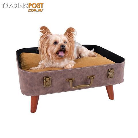 Ibiyaya Vintage Retro Suitcase Pet Bed - FB1702-BR - photo 3 of 6