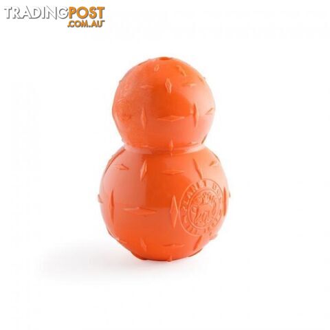 Planet Dog Orbee-Tuff Diamond Plate Ball Orange - 68783