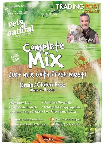Vets All Natural Complete Mix - Grain & Gluten Free - 3kg - V2163