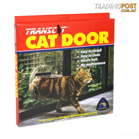 Transcat Cat Door - Clear (Glass Insert) - TCCDC001