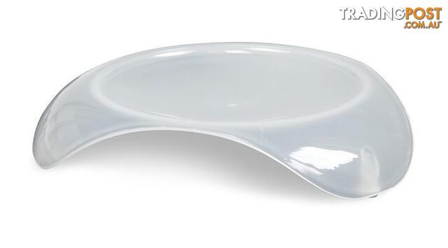 Smartcat Shallow Cat Food Dish - Transparent White Small - 2003N