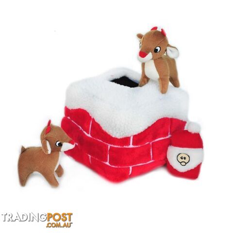 Zippy Paws Christmas Holiday Burrow - Chimney - ZP112