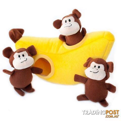 Zippy Paws Zippy Burrow - Monkey 'N Banana - ZP229