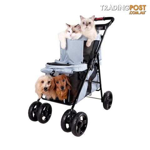 Ibiyaya Double Decker Pet Bus - Silver Gray - FS1770-G - photo 5 of 6