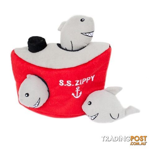 Zippy Paws Zippy Burrow - Shark 'N Ship - ZP259
