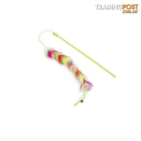 All For Paws Furry Ball Long Fluff Wand Green - AFP2811 - photo 3 of 3
