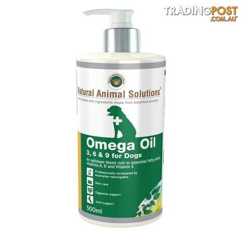 Natural Animal Solutions - Omega 3,6 & 9 For Dogs 500ml - NASO1001