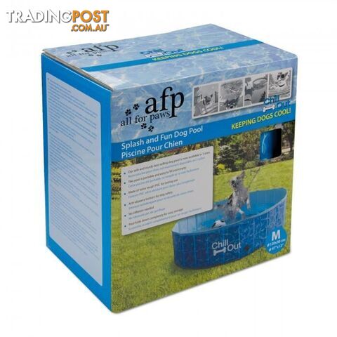 All For Paws Chill Out Splash And Fun Dog Pool Medium - AFP8001