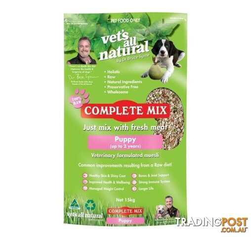 Vets All Natural Complete Mix - Puppy - 15kg - CMP15R