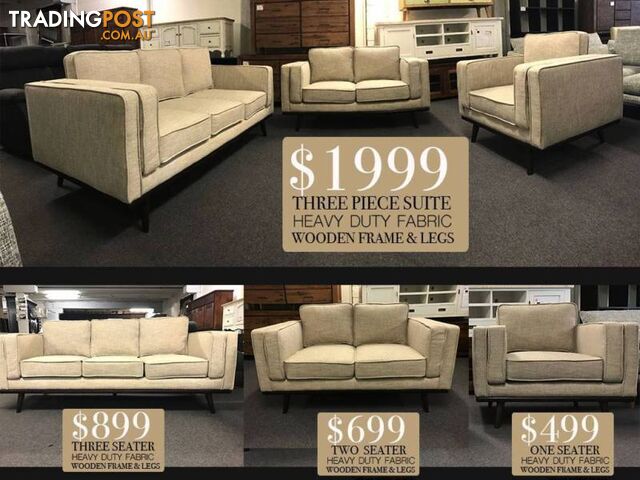 BRAND NEW DESIGNER SOFAS - CLEARANCE SALE ON NOW!!!!