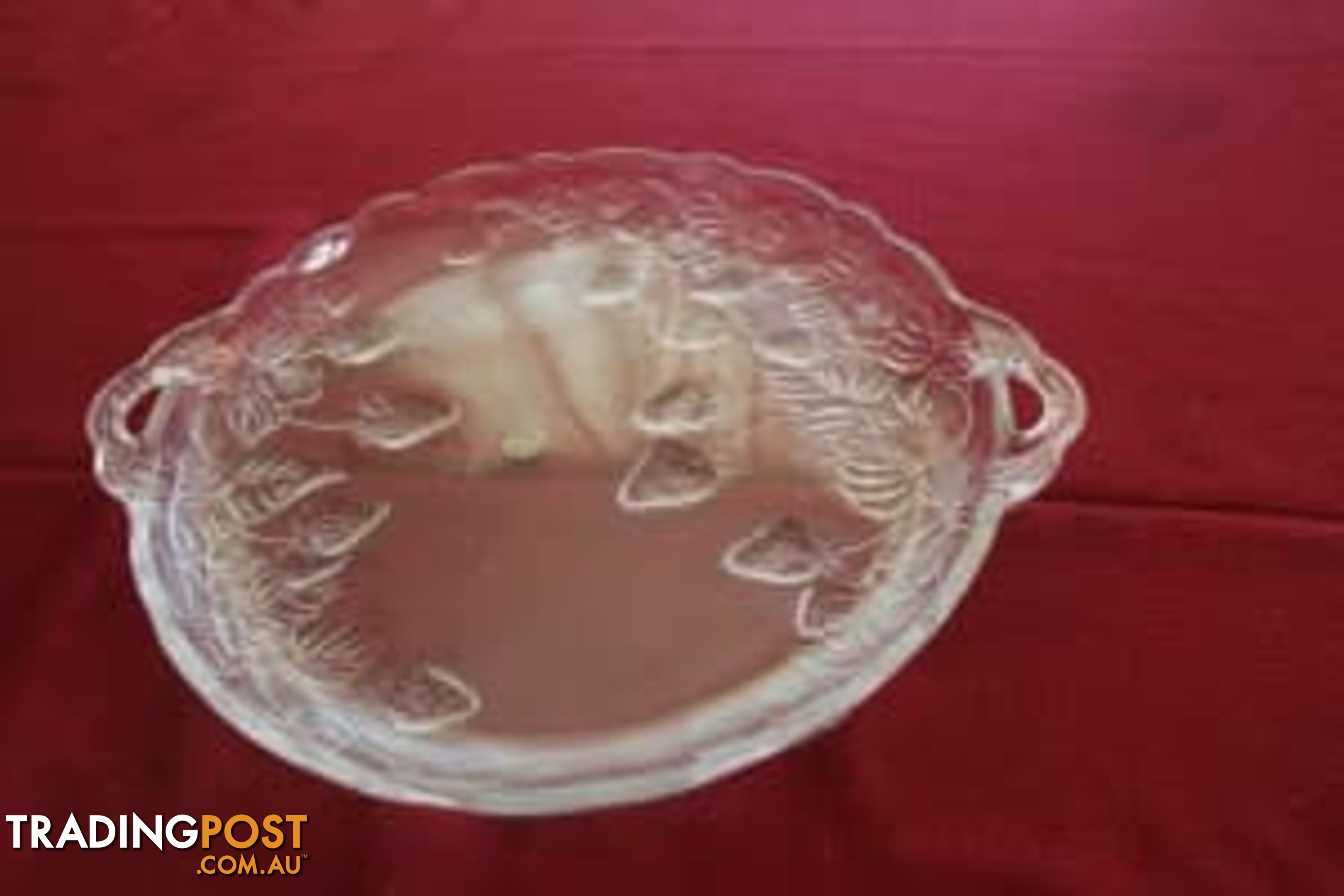 Large Soga glass plate and bowl