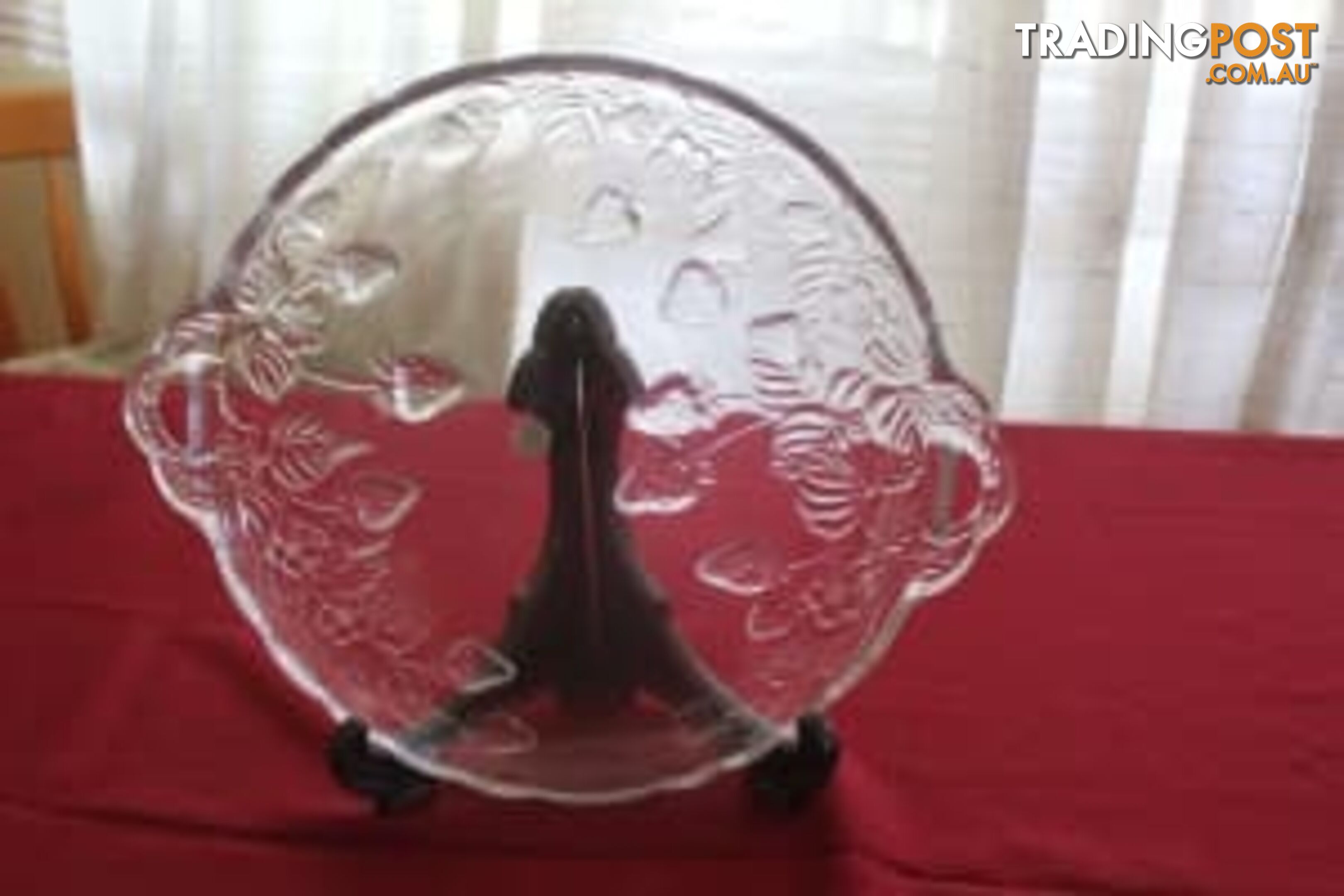 Large Soga glass plate and bowl