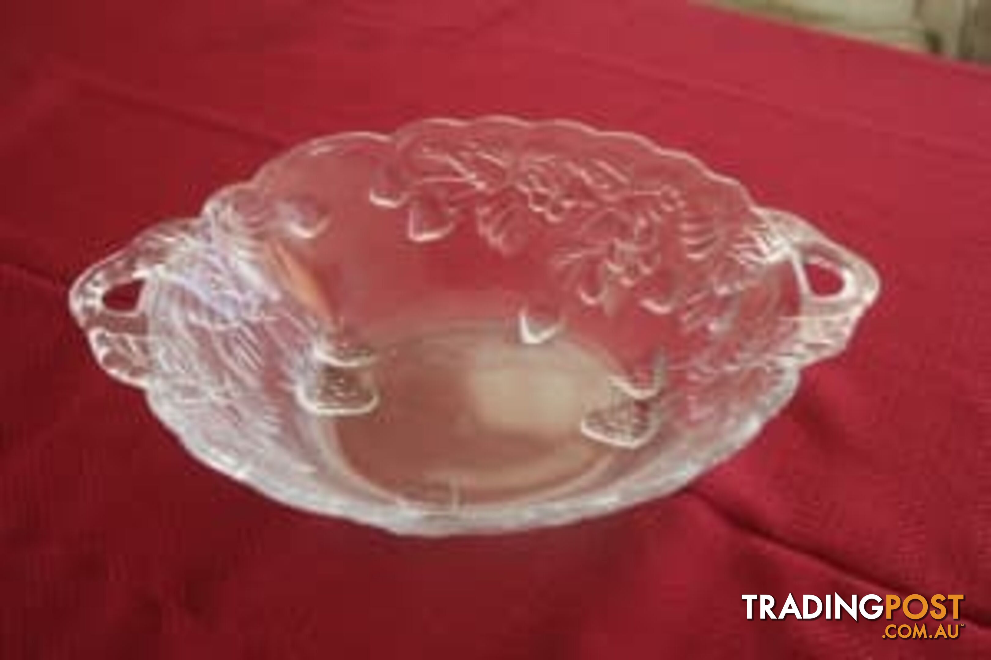 Large Soga glass plate and bowl