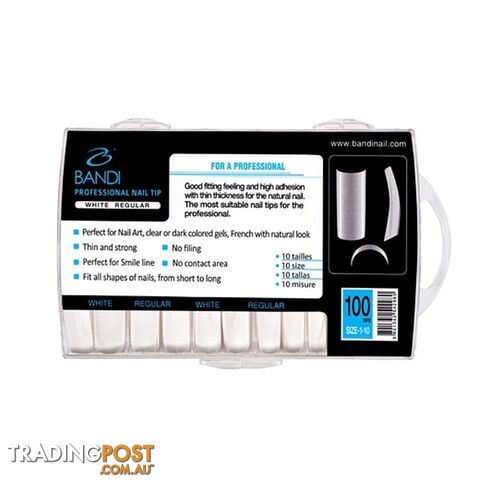 Regular Tips White 100pc - BATIP2