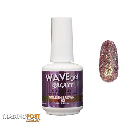 Galaxy Gel Polish - 03 Golden Brown - WGGG03