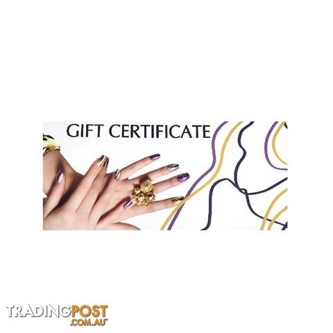 Gift Certificate Deluxe Purple & Yellow - GIFTCDPY