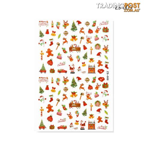 Nail Sticker - Christmas ZS009 - NSZS-009