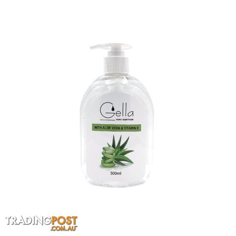 Hand Sanitiser With Aloe & Vitamin E - Pump Lid 500ml - GEHS500